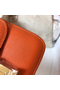 Hermes Constance 18 Handmade Bag In Orange Epsom Leather  Replica