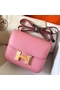 Hermes Constance 18 Handmade Bag In Pink Epsom Leather  Replica