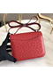 Hermes Constance 18 Handmade Bag In Red Ostrich Leather  Replica