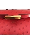 Hermes Constance 18 Handmade Bag In Red Ostrich Leather  Replica