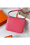 Hermes Constance 18 Handmade Bag In Rose Lipstick Evercolor Calfskin  Replica
