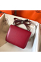 Hermes Constance 18 Handmade Bag In Ruby Epsom Leather  Replica