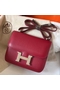 Hermes Constance 18 Handmade Bag In Ruby Epsom Leather  Replica