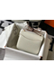 Hermes Constance 18 Handmade Bag In White Embossed Crocodile  Replica