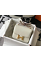 Hermes Constance 18 Handmade Bag In White Embossed Crocodile  Replica