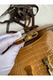Hermes Constance 24 Handmade Bag In Beige Shiny Alligator Leather  Replica