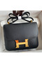 Hermes Constance 24 Handmade Bag In Black Epsom Calfskin  Replica