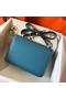 Hermes Constance 24 Handmade Bag In Blue Jean Epsom Leather  Replica