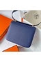 Hermes Constance 24 Handmade Bag In Blue Saphir Epsom Calfskin  Replica