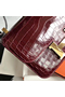 Hermes Constance 24 Handmade Bag In Bourgogne Niloticus Crocodile  Replica