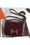 Hermes Constance 24 Handmade Bag In Bourgogne Niloticus Crocodile  Replica