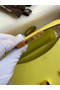 Hermes Constance 24 Handmade Bag In Lime Epsom Calfskin  Replica