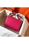 Hermes Constance 24 Handmade Bag In Rose Red Epsom Leather  Replica