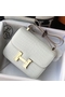Hermes Constance 24cm Bag In White Embossed Crocodile  Replica