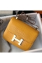 Hermes Constance 24cm Bag In Yellow Embossed Crocodile  Replica