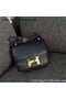 Hermes Constance Bag Calfskin Leather H9999 Black  Replica