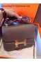 Hermes Constance Bag Calfskin Leather H9999 Grey  Replica