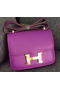 Hermes Constance Bag Calfskin Leather H9999 Purple  Replica