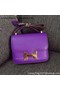Hermes Constance Bag Calfskin Leather H9999 Violet  Replica