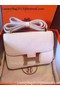 Hermes Constance Bag Calfskin Leather H9999 White  Replica