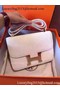 Hermes Constance Bag Calfskin Leather H9999 White  Replica
