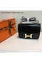 Hermes Constance Bag Croco Leather H9978C Black  Replica