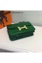 Hermes Constance Bag Croco Leather H9978C Green  Replica