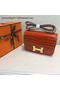 Hermes Constance Bag Croco Leather H9978C Orange  Replica