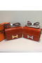 Hermes Constance Bag Croco Leather H9978C Orange  Replica
