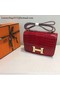 Hermes Constance Bag Croco Leather H9978C Red  Replica