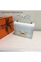 Hermes Constance Bag Croco Leather H9978C White  Replica