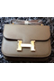 Hermes Constance Bag Litchi Leather H9998 Grey  Replica