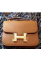 Hermes Constance Bag Litchi Leather H9998 Wheat  Replica