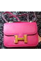 Hermes Constance Bag Smooth Leather H9998S Rose  Replica