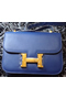 Hermes Constance Bag Smooth Leather H9998S Royal  Replica