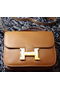 Hermes Constance Bag Smooth Leather H9998S Wheat  Replica