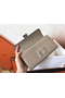 Hermes Constance Long Wallet In Grey Epsom Leather  Replica