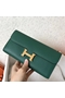Hermes Constance Long Wallet In Malachite Epsom Leather  Replica