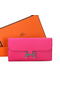 Hermes Constance Long Wallets Original Calfskin Leather A909 Peach  Replica