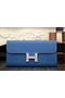 Hermes Constance Long Wallets Original Leather HA909 Blue Wallets  Replica