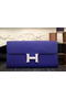 Hermes Constance Long Wallets Original Leather HA909 Dark Blue Wallets  Replica