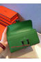 Hermes Constance Long Wallets Original Leather HA909 Green Wallets  Replica