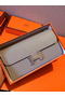 Hermes Constance Long Wallets Original Leather HA909 Light Blue  Replica