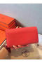Hermes Constance Long Wallets Original Leather HA909 Light Red Wallets  Replica
