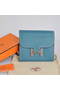 Hermes Constance Togo Leather Wallets A608 Blue  Replica