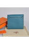 Hermes Constance Togo Leather Wallets A608 Blue  Replica