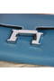 Hermes Constance Togo Leather Wallets A608 Blue  Replica