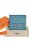Hermes Constance Togo Leather Wallets A608 Blue  Replica