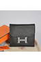 Hermes Constance Wallets Togo Leather A608 Black  Replica