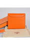 Hermes Constance Wallets Togo Leather A608 Orange  Replica